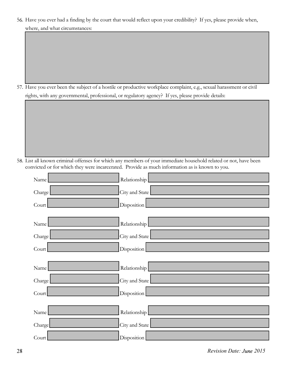 Pre-employment Background Information Form - Kansas, Page 28