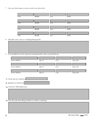Pre-employment Background Information Form - Kansas, Page 2