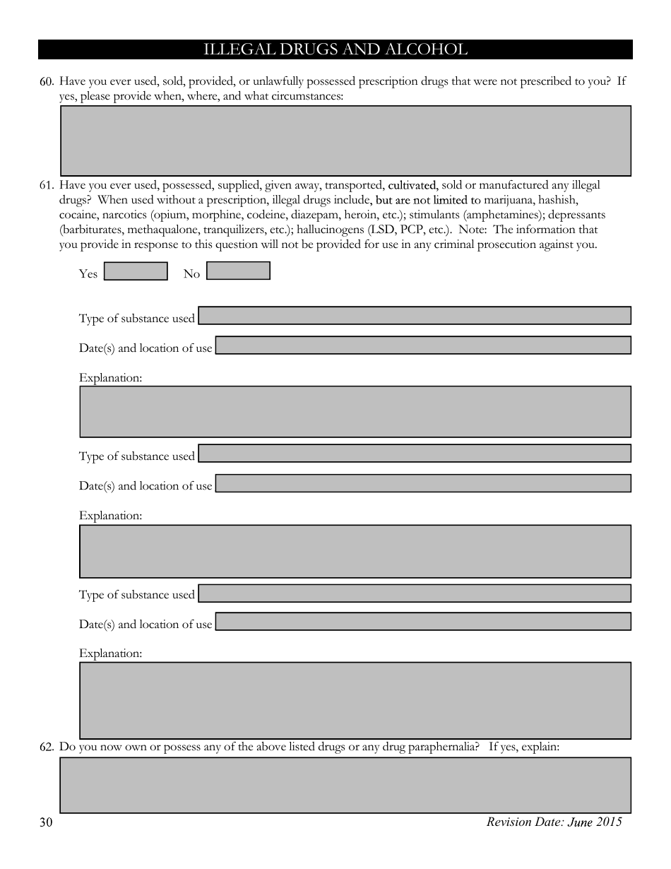 Pre-employment Background Information Form - Kansas, Page 30
