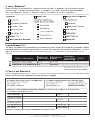 Commercial Pesticide Operator (Cpo) License Application - Oregon, Page 3