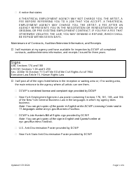 Theatrical Employment Agency Renewal Self-certification - New York City, Page 5
