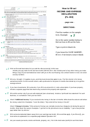 Instructions for Form FL-150 Income and Expense Declaration - County of Ventura, California, Page 4