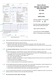 Instructions for Form FL-150 Income and Expense Declaration - County of Ventura, California, Page 5