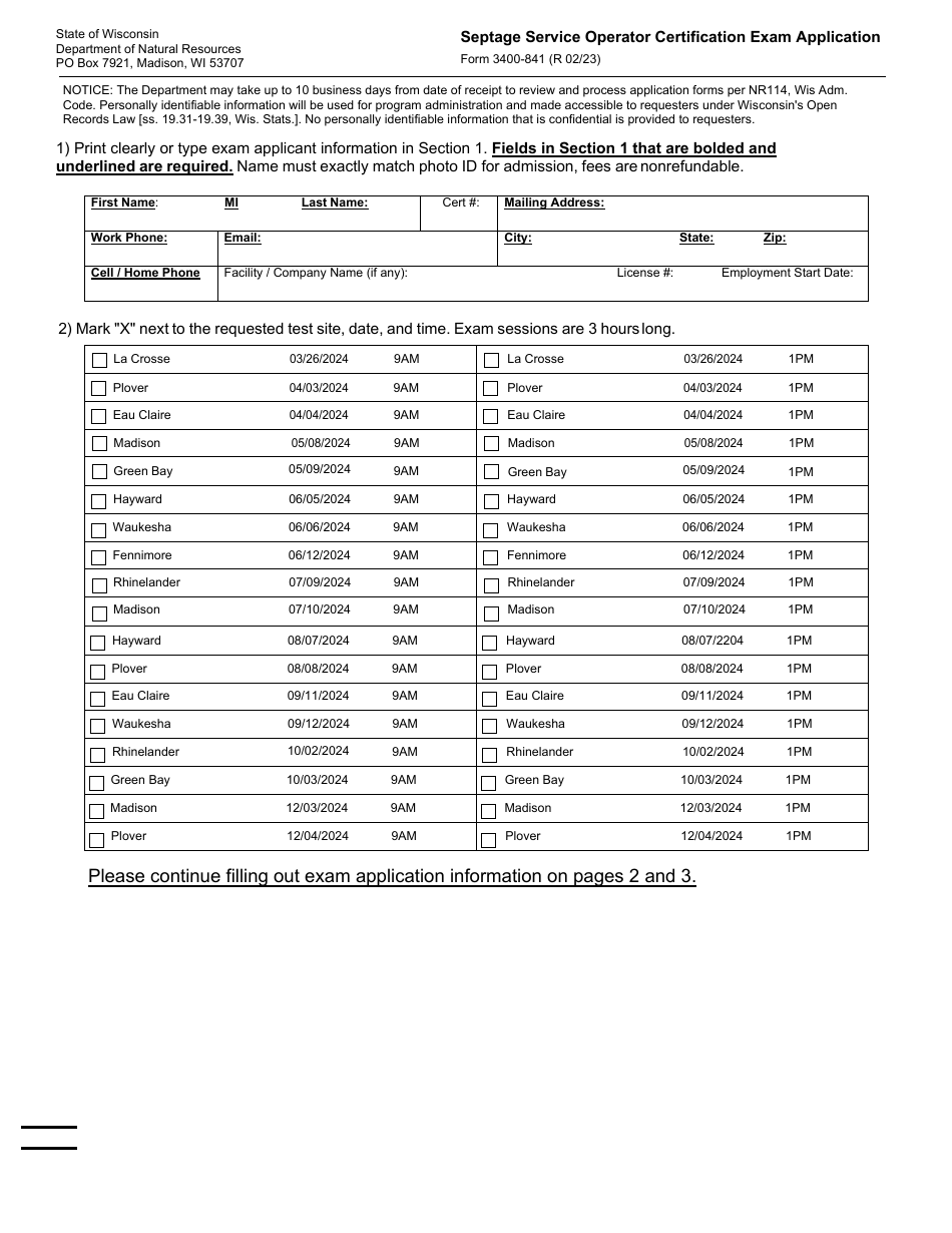 Form 3400 841 Fill Out Sign Online and Download Printable PDF