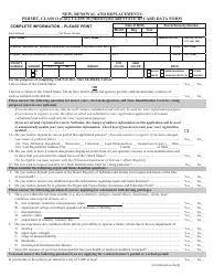 Document preview: Form DMV06-104 New, Renewal and Replacements Permit, Class O (Car), Class M (Motorcycle) and State Id Card Data Form - Nebraska