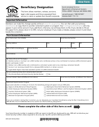 Form DRS MS100 Beneficiary Designation - Washington
