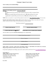 Form ASUM5 Statement of Intention to Do Business Under an Assumed Name (Domestic and Foreign Entities) - Maine, Page 2