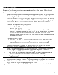 Vaccines for Children Program Provider Agreement - Florida, Page 3