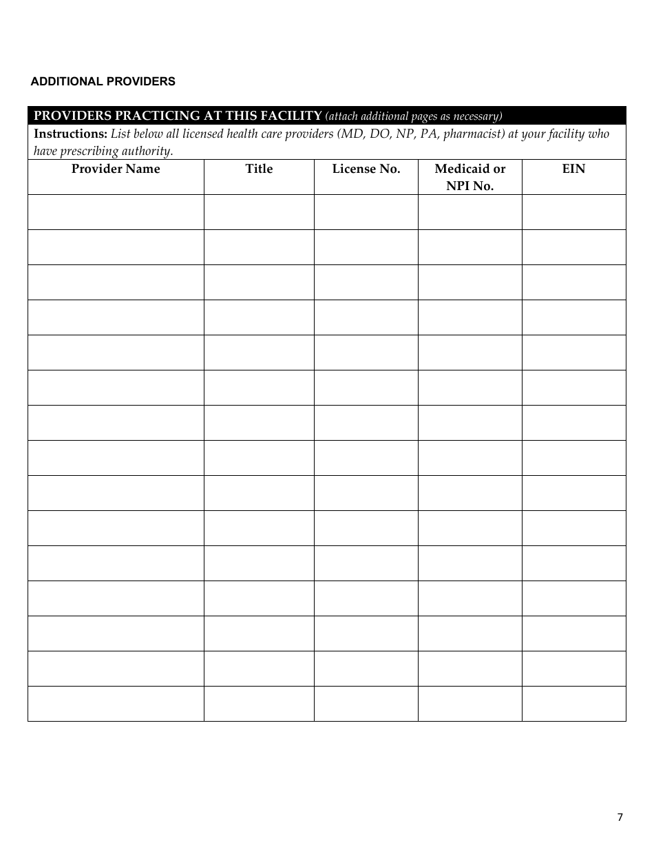 Vaccines for Children Program Provider Agreement - Florida, Page 7