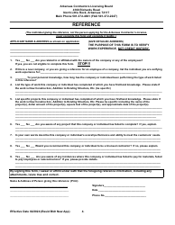 Residential Builders New Application - Arkansas, Page 4