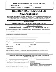 Residential Remodeler New Application - Arkansas, Page 5