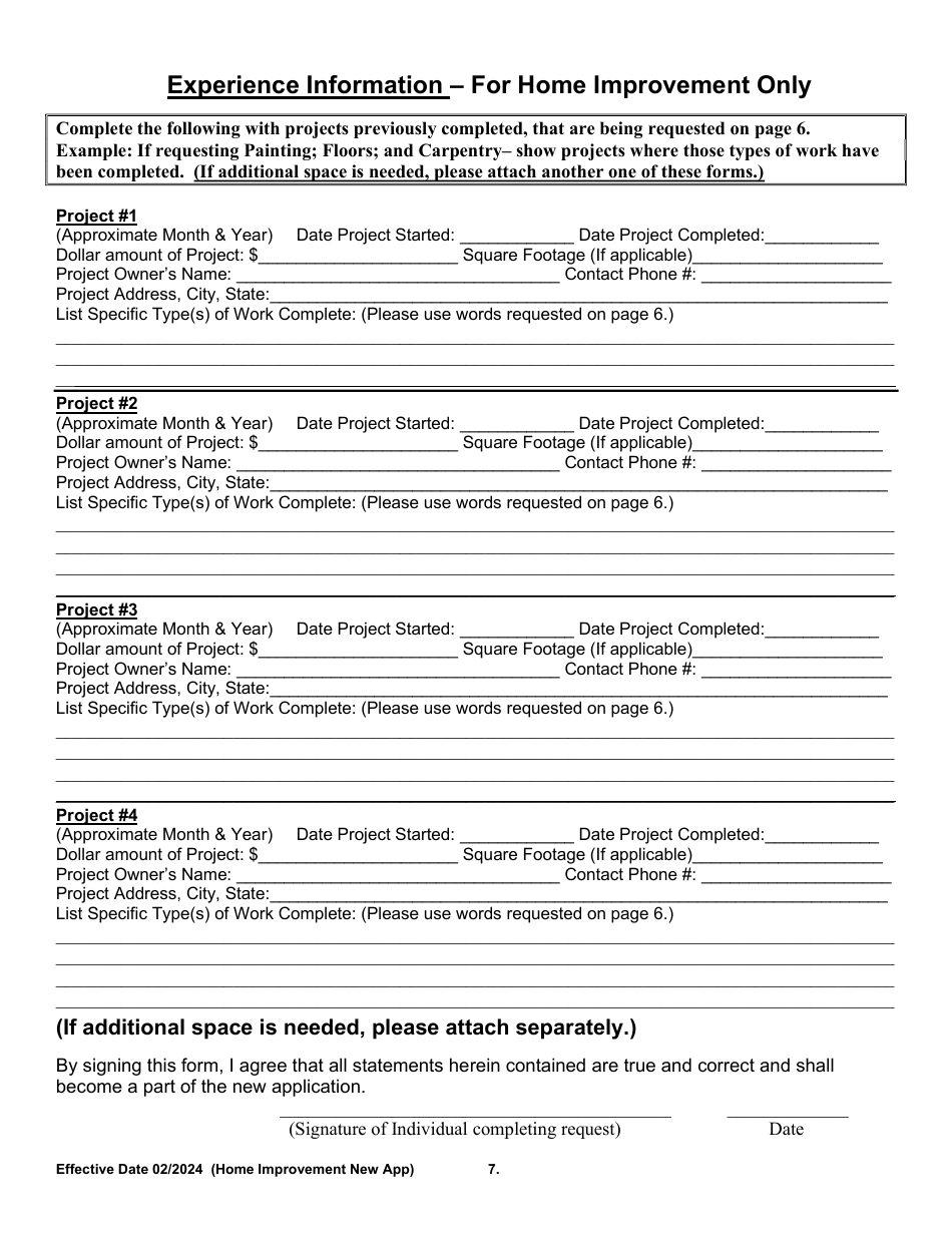 Home Improvement Specialty New Application - Arkansas, Page 7
