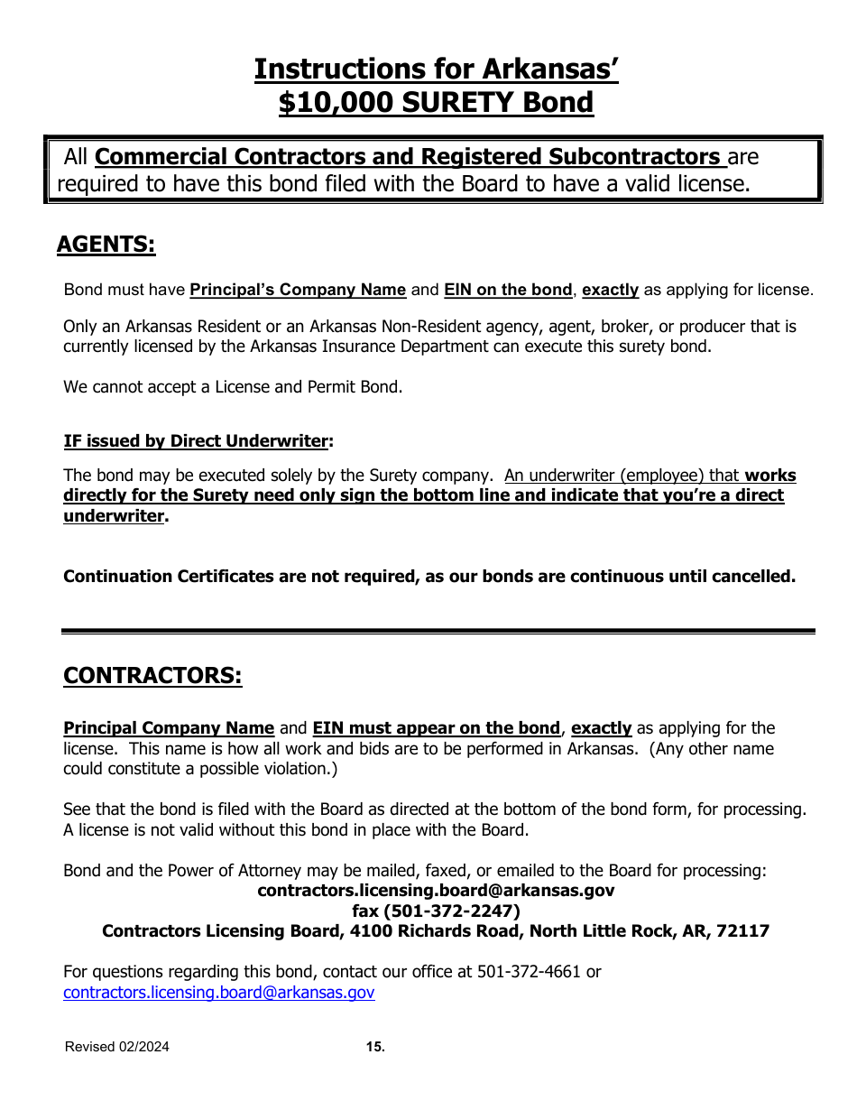 Commercial New Application - Arkansas, Page 15