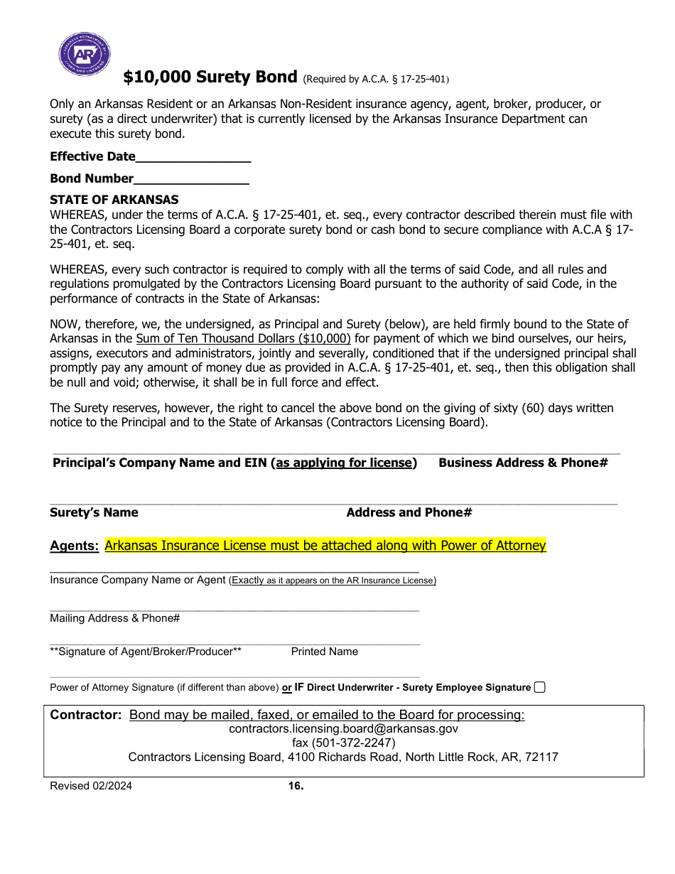 Commercial New Application - Arkansas, Page 16