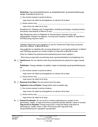 Form PO001 Petition for Protection Order - Washington (English/Tagalog), Page 14