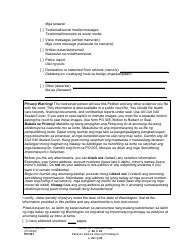 Form PO001 Petition for Protection Order - Washington (English/Tagalog), Page 22