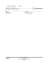 Form PO001 Petition for Protection Order - Washington (English/Tagalog), Page 23