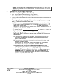 Form PO001 Petition for Protection Order - Washington (English/Tagalog), Page 41