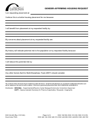 Form DOC02-420 Preferences Request - Washington, Page 2