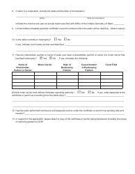 Form 711 (State Form 50226) Joint Application for Emergency or Temporary Authority to Transport Passenger or Household Goods - Indiana, Page 3