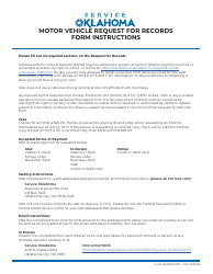 Form 303RM Motor Vehicle Request for Records - Oklahoma, Page 2