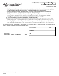 Form U-69 (BWC-7573) Contract for Coverage of State Agency or Political Subdivision - Ohio, Page 2