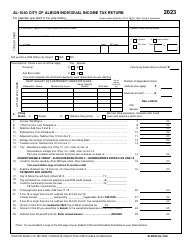 Form AL-1040 Individual Income Tax Return - City of Albion, Michigan