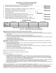 Form AL-1040ES Estimated Individual Income Tax Voucher - City of Albion, Michigan, Page 2