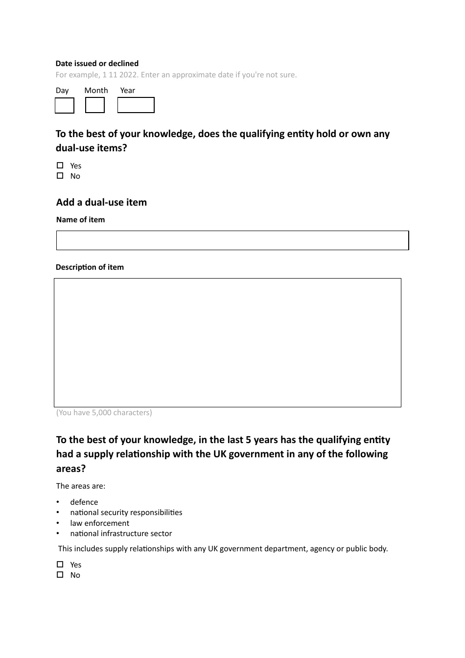 Mandatory Notification Form - United Kingdom, Page 14