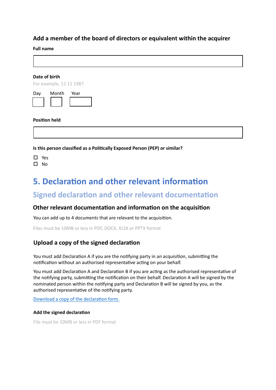 Mandatory Notification Form - United Kingdom, Page 23
