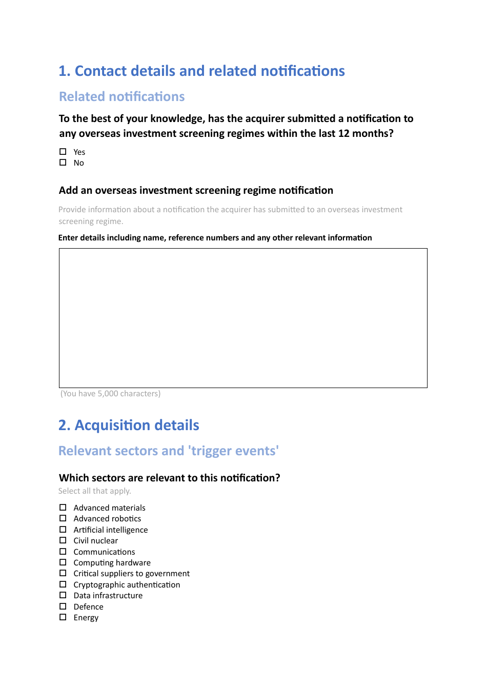 Mandatory Notification Form - United Kingdom, Page 5