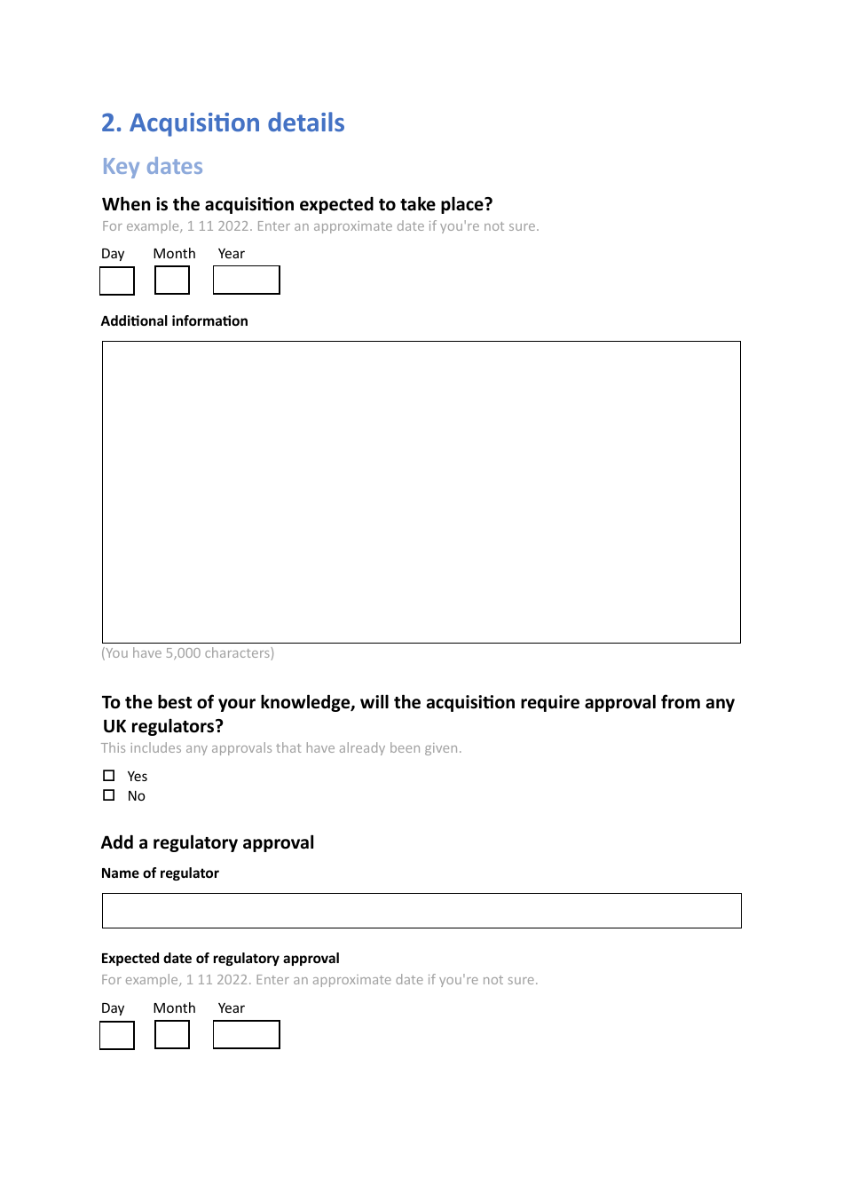 Voluntary Notification Form - United Kingdom, Page 10