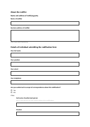 Voluntary Notification Form - United Kingdom, Page 2