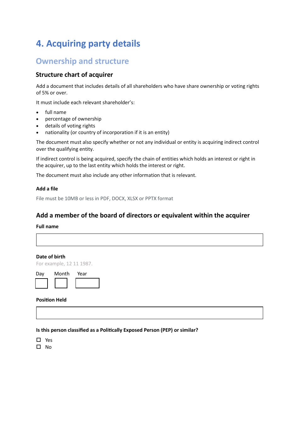 Voluntary Notification Form - United Kingdom, Page 31