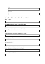 Voluntary Notification Form - United Kingdom, Page 3