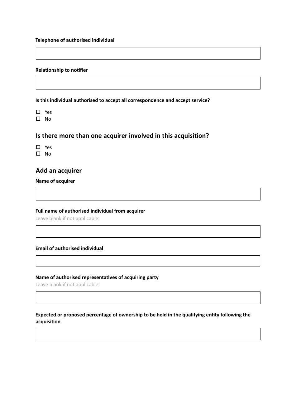 Voluntary Notification Form - United Kingdom, Page 4