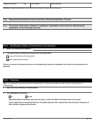 Form A-134 Application for Review of a Notice of Contravention - Ontario, Canada, Page 3