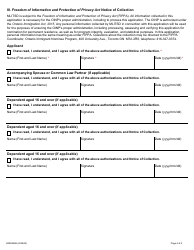 Form ON00596E Applicant Consent - Ontario Immigrant Nominee Program - Ontario, Canada, Page 4