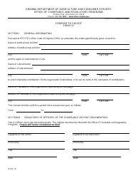 Form OCRP-121 Consent to Solicit - Virginia