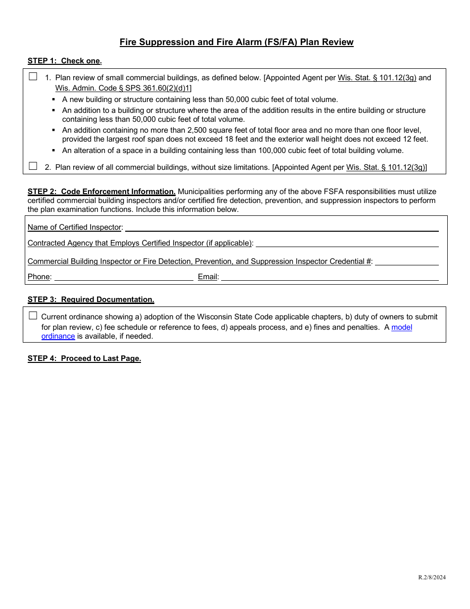 Request for Delegated Municipal Authority - Wisconsin, Page 3