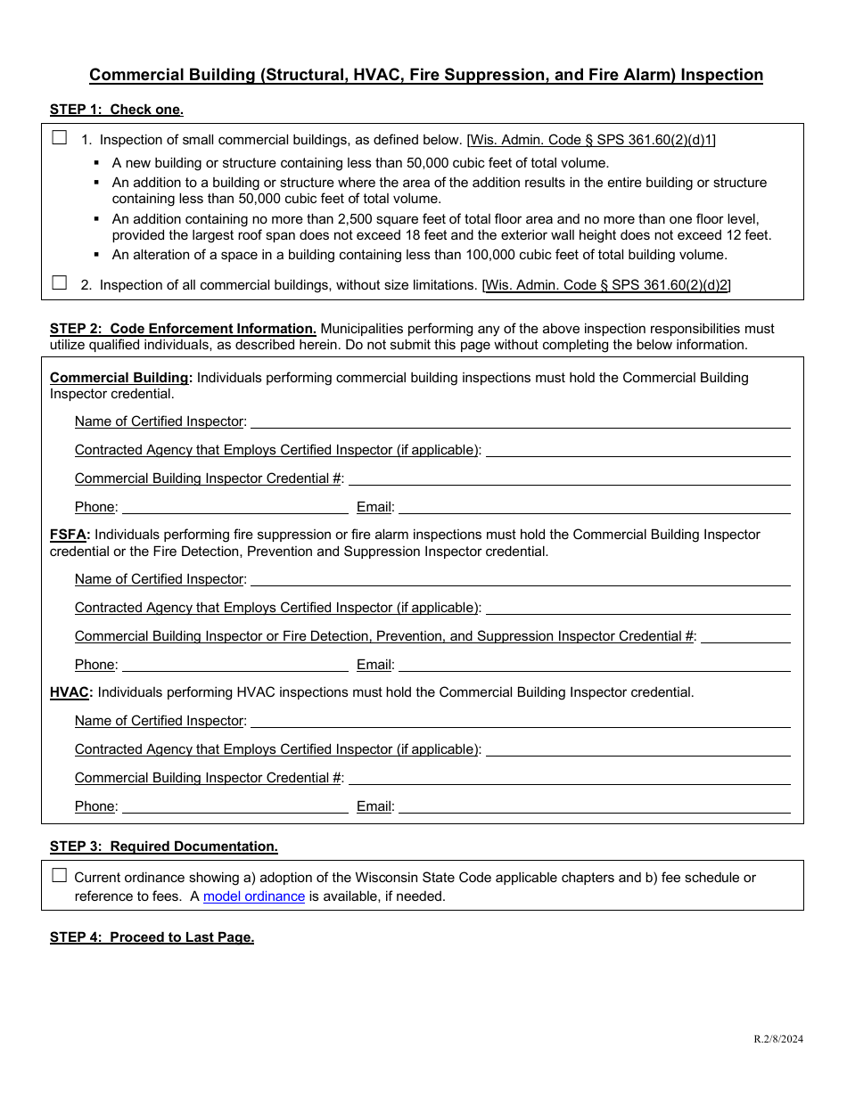 Request for Delegated Municipal Authority - Wisconsin, Page 4