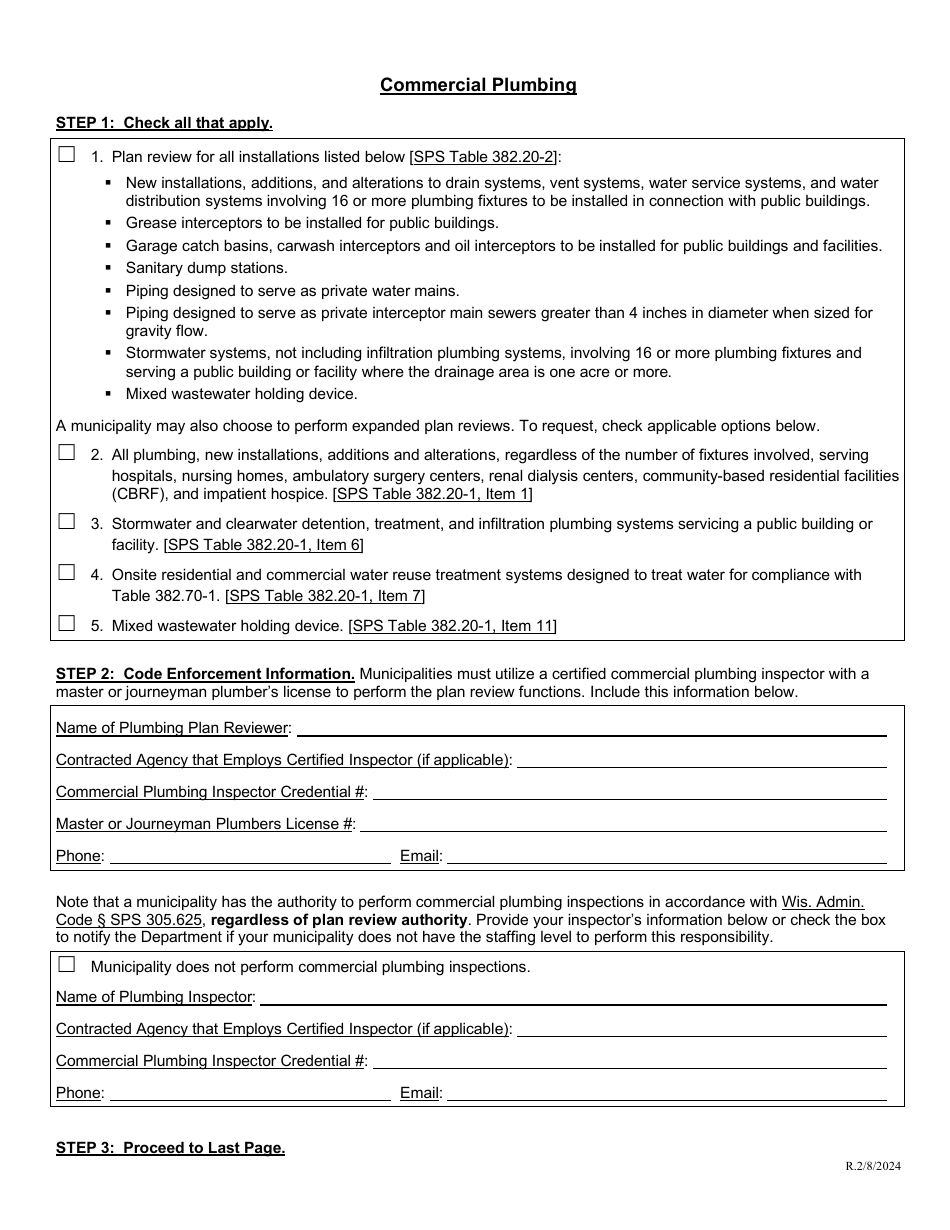 Request for Delegated Municipal Authority - Wisconsin, Page 6
