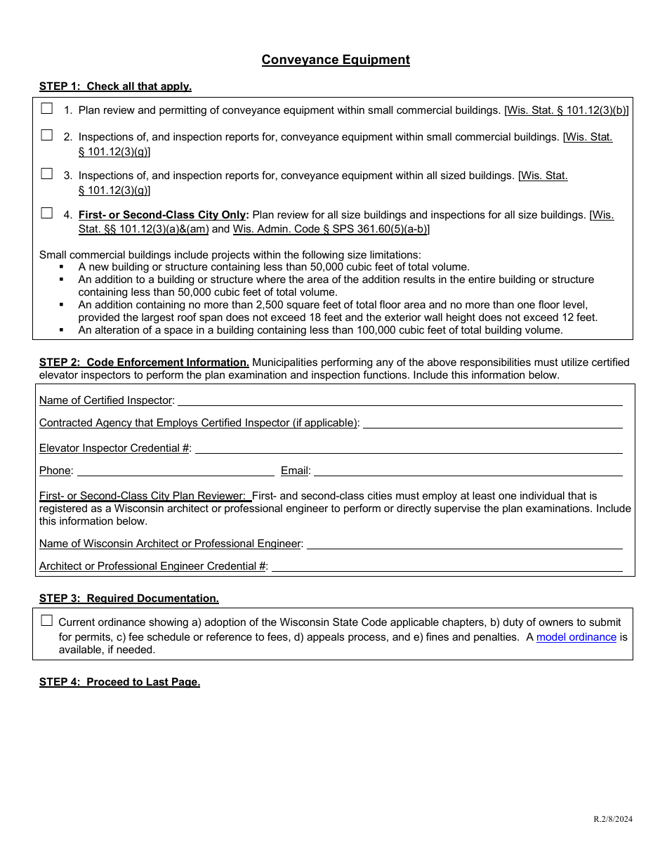 Request for Delegated Municipal Authority - Wisconsin, Page 9