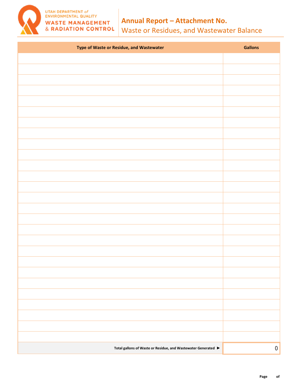 Used Oil Annual Report - Utah, Page 9