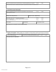 Form BCC-ES-100 Statement of Complaint - Michigan, Page 3
