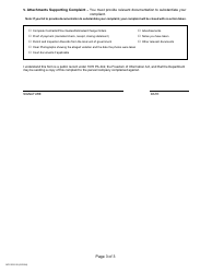 Form BCC-ES-100 Statement of Complaint - Michigan, Page 4