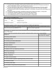 Application for Board Approval of a Pharmacy Technician Training Program and/or Examination - Michigan, Page 2