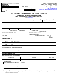 Prelicensure Course Approval Application and Notice Residential Builders and Residential Maintenance &amp; Alterations Contractors - Michigan, Page 6