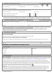 Form SRG3102 Application for Initial Assessment of Competence (Aoc) and Initial Issue of Examiner Certificates for: Sfe, Tre or Cre (3rd Country Licence Holders Only), (Aeroplanes/Helicopters/Powered Lift) - United Kingdom, Page 2
