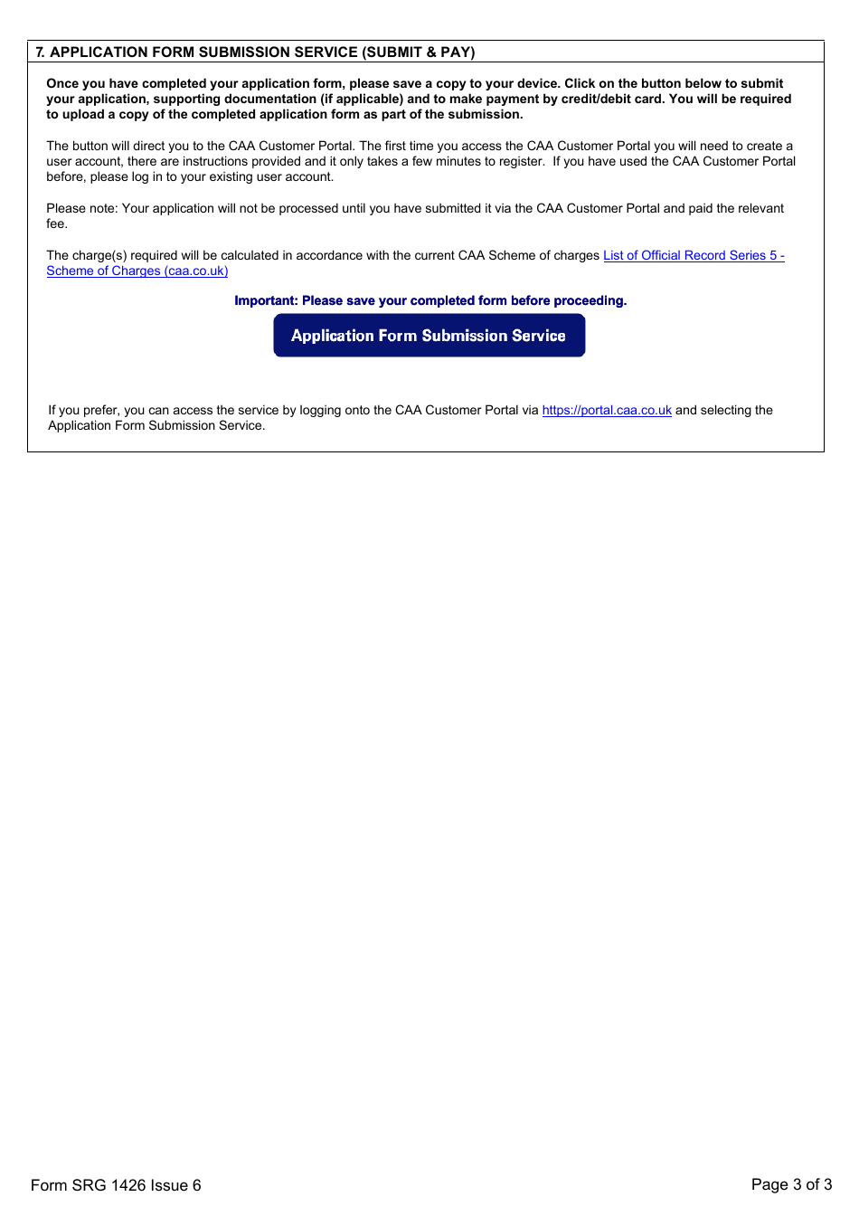 Form SRG1426 Air Traffic Controllers Licence - Notification of the Revalidation or Renewal of an English Language Proficiency Endorsement (Regulation UK (Eu) 2015 / 340) - United Kingdom, Page 3